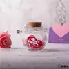 Botella de Vidrio Frasco Estrella Grulla de Papel Botella de los Deseos Decoración del Hogar Caja de Regalo Creativa para Novio Forma Redonda Simple
