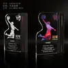 Personalización de Trofeo de Cristal Creativo Madera Maciza Competencia Infantil Medalla de Honor Ceremonia de Premiación de Empleados de Empresa