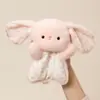 Brinquedo de pelúcia tipo puff, boneca de pelúcia de ovelhinha, fantoche de mão companheiro para apertar, brinquedo de pelúcia, presente de aniversário infantil para meninas