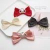 Nuevo Tejido Francés Color Puro Estéreo Fugitiva Princesa Corona Moño Pasador DIY Equipaje Ropa Accesorios