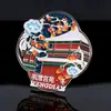 Ímãs de Geladeira de Metal, Pintura Transparente, Ímãs de Cidade Personalizados, Ímãs de Pontos Turísticos Personalizados, Lembrancinhas Personalizadas