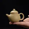 Mango de tetera de punta de dedo pieza de arena púrpura tetera pequeña olla de punta de dedo juego de té de kung fu té exquisito para los dedos mesa de té mini