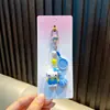 Chaveiro Gato Morango Desenho Animado Gatinho Pingente de Bolsa Lanyard de Celular Fofo Pingente para Chaveiro de Carro Pequeno Presente