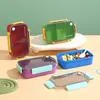Lonchera Estilo Coreano para Estudiantes y Trabajadores de Oficina, con Compartimentos, Apta para Microondas, Portátil y Diseño de Cierre a Presión