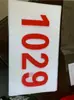 Dorsales para Eventos Deportivos, Etiquetas con Números para Atletas, Dorsales de Atletismo con Números en Stock