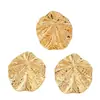 Set de 3 Piezas de Moda Transfronteriza Europea y Americana Creativo Exagerado Metal Hoja Volante Aretes y Anillo de Moda para Mujer