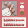 24 Piezas de Pegatinas para Uñas Artísticas, Productos Terminados para Comercio Transfronterizo, Paquete Mixto para Europa, América y África, Uñas Postizas Removibles, Puntas de Uñas Portátiles para Puestos del Mercado