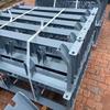 Soporte de rodillo de acero inoxidable para transportador de planta de energía, tipo ranura paralela, juego de rodillos de soporte de acero inoxidable antimagnético 304