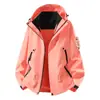 Chaqueta de Esquí para Exteriores para Mujer Nueva Desmontable de Plumas Tres en Uno para Hombre Cortavientos Impermeable Ropa para Viajes Senderismo Montañismo