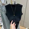 Camiseta sin mangas para mujer Verano 2022 Nueva Camiseta Interior Base Viento de Deseo Puro Chaleco Base Ajustado
