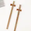 Palillos de Madera de Ala de Pollo de Alta Calidad para Uso Doméstico, Palillos Chinos de Madera Maciza, Sin Pintar, Sin Cera, Palillos Antideslizantes para Mesa, Venta al por Mayor Personalizada
