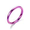 Moda Europeia e Americana 2020 Anel Elegante de Abertura de Esfera Interna e Externa Extremamente Fino de 2mm Anel de Cauda Elegante para Senhoras Venda Direta da Fábrica