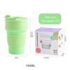 Em estoque Garrafa de Água Dobrável de Silicone Copo de Água Dobrável para Uso Externo Resistente a Altas Temperaturas Garrafa de Água Facilmente Dobrável Garrafa de Água Esportiva Portátil