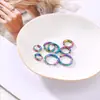 Pendientes europeos y americanos simples de línea redonda quirúrgica 316L transfronterizos hipoalergénicos para hombres y mujeres de acero inoxidable para cartílago, oreja, hebilla, joyería para piercing