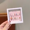 Novos Adesivos de Unha Vestíveis de Desenho Animado para Crianças com Cola em Gel, Adesivos de Nail Art Removíveis para Alunos do Ensino Fundamental, Adesivos de Unha de Presente para Meninas