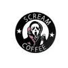 Broche Metálico de Caveira Engraçada de Terror para Halloween Insígnia de Liga de Desenho Animado Acessório de Decoração de Personalidade Estilo Escuro Transfronteiriço