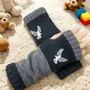 Guantes Personalizados para Otoño e Invierno, Guantes de Punto Cálidos y de Moda para Mujer, Moda Transfronteriza Guantes Bordados Patchwork Cálidos