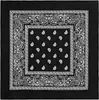 Lenço Quadrado Flor de Caju Paisley Retrô Americano Algodão Puro Versátil Lenço Quadrado Ami Cáqui Logotipo Personalizado