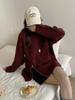 Suéter Pulóver con Cuello Redondo y Media Cremallera con Abertura Transfronterizo para Mujer en Otoño e Invierno Suelto y Versátil Suave Tipo Cera Top Grueso
