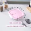 Fiambrera de Vidrio, Apta para Microondas, Fiambrera Rectangular, Fiambrera para Oficinistas, Recipiente Doméstico para Guardar Alimentos