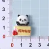 Panda Desenho Animado Tema Frutas Artesanal DIY Cola Creme Decoração de Carro Capa de Celular Caixa de Armazenamento de Presilha Acessório de Resina Adesivos