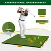 Venta directa de fábrica: Tapete multifuncional para golpear, diseño 2 en 1 para práctica de swing y putting, alta elasticidad, antideslizante, y disponible en un solo color