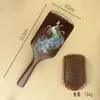 Novo Estilo Pente com Almofada de Ar para Massagem em Sândalo Pintado, Escova de Cabelo Antiestática Fofa, Pente com Airbag de Alta Qualidade