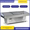 Armário plano de aço inoxidável para frutos do mar, armário comercial para exposição de pratos frios, armário refrigerado para churrasco, freezer de corda, armário para conservação de alimentos frescos