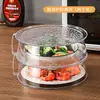 Funda de Polvo para el Hogar Conservación de Alimentos Sobras Anti-moscas Cubierta para Mesa de Comedor Cubierta a Prueba de Aceite para Horno de Microondas Cubierta Transparente Apilable Cubierta para Verduras