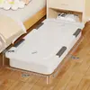 Bolsa de almacenamiento para libros viejos, caja de almacenamiento doméstica para debajo de la cama, caja de almacenamiento plana tipo cajón con ruedas para libros, ropa y edredones