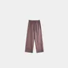 Estilo Nuevo Primavera y Verano para Mujer 100% Cáñamo Puro Color Sólido Delgados Pierna Recta Frescos Caída Casual Pantalones Fsy60372