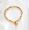 Moda Japonesa y Coreana Estilo Retro Pulsera de Acero de Titanio Oro Rosa con Perlas Joyería para Mujer Venta Directa al por Mayor