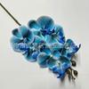 Pequeña Orquídea Mariposa Artificial de 7 Cabezas, Material de Flor Decorativa Estilo Europeo, Colores de Otoño, Flores Artificiales al por Mayor para Bodas y Hoteles