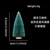 Decoración Navideña para el Hogar Mini Árbol de Navidad Torre de Nieve de Seda Sisal Pino Azul Verde Blanco Árbol de Navidad Pequeño Adornos de Escritorio
