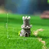 Paisagem em miniatura, castelo retrô criativo estilo europeu, decoração de jardinagem, enfeites DIY, acessórios para pendurar, decorações para terrário, pequenas figuras