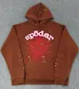 Sudadera Sp5Der de Moda Más Vendida en el Extranjero, Corte Holgado Estilo Americano, Forro Polar, Sudadera con Capucha de Telaraña de Espuma, Stock Listo de Fábrica