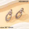Aretes Colgantes para Mujer de Acero Inoxidable al por Mayor con Chapado en Oro de 18K PVD Son Frescos y Versátiles para el Verano.