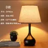 [Transfronterizo] Lámpara de Mesa Sencilla y Romántica para Dormitorio, Estilo Americano Creativo, Luz de Noche Táctil Regulable para Mesita de Noche con Control Remoto, Estilo Nórdico
