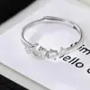 Anillo de Estrella y Luna de Plata de Ley 925 para Mujer, Estilo Japonés y Coreano, Fresco y Delicado Anillo Abierto para Dedo Índice con Circonita Microincrustada, Diseño de Nicho