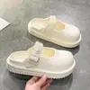 Sandalias cerradas para mujer, suela suave antideslizante, nueva moda primavera-verano 2026, nicho, sencillas, versátiles para usar en casa y al aire libre.