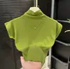 Camiseta Base Adelgazante de Ajuste Delgado, Elegante y de Gama Alta para Mujer, Nuevo Estilo Verano 2026, Color Sólido, Cuello Medio Alto, Top Versátil