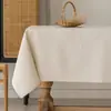Tela de Lino y Algodón de Color Sólido Arte Hogar Mesa de Comedor Mantel Impermeable a Prueba de Polvo Antiestático Mantel Transfronterizo Rectangular Cubierta para Mesa de Café