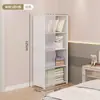 Guarda-roupa simples para uso doméstico no quarto, guarda-roupa de tecido fácil de montar para dormitórios estudantis, espaços pequenos, guarda-roupa economizador de espaço para uso em aluguel
