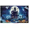 Fábrica de Origen Transfronteriza Fondo de Casa Embrujada de Calabaza de Halloween Pared de Fotos Fotografía de Fiesta Decoración de Escenario de Bar