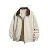 Chaqueta Trendy con Solapa para Hombre, Atuendo Elegante y Único para Primavera y Otoño, Chaqueta Casual Versátil en Rosa, Negro y Morado