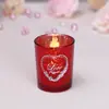 Copo Vazio para Vela Decoração de Casamento Criativa Europeia e Americana Romântica Dia dos Namorados Suporte de Vela de Vidro Decoração de Casa Vela Aromática DIY