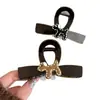 Lindo pasador de pinza de tiburón con lazo a rayas para cachorro para mujer, tamaño mediano, para recogido en la parte posterior de la cabeza, adecuado para cabello fino, elegante accesorio para el cabello