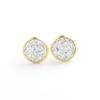 Aretes Gymnus de 10 mm acero inoxidable chapado en oro real racimo de cristal mineral aretes Gymnus AliExpress Amazon