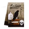 Paño de cocina bestseller transfronterizo para Halloween con estampado de calabaza y fantasma, paño de cocina con ambiente festivo de Halloween, toalla de mano