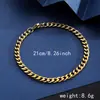 Pulsera Cubana de Acero de Titanio Dorado Transfronteriza Cadena Hueso de Serpiente Caliente para Hombres Europa y Estados Unidos Pulsera de Acero Inoxidable Chapada en Oro Real de 18K para Mujeres